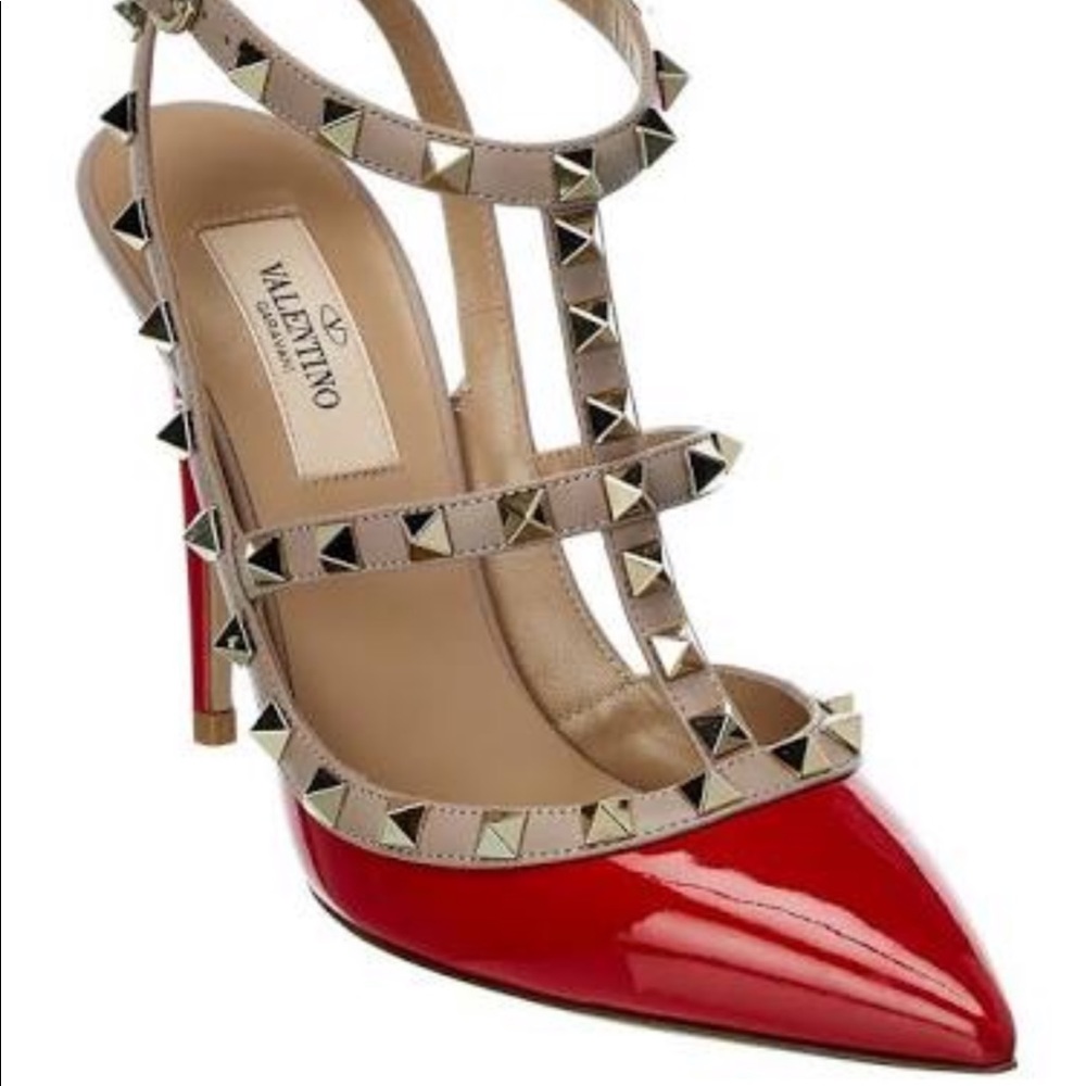 Valentino stud embellished heal